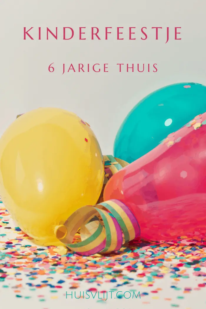 Kinderfeestje 6 jarige thuis