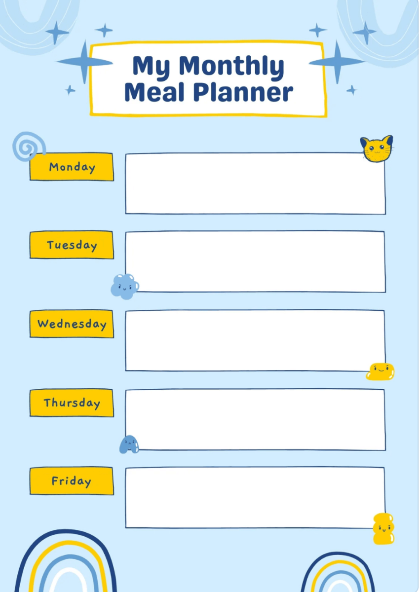 weekmenu printable