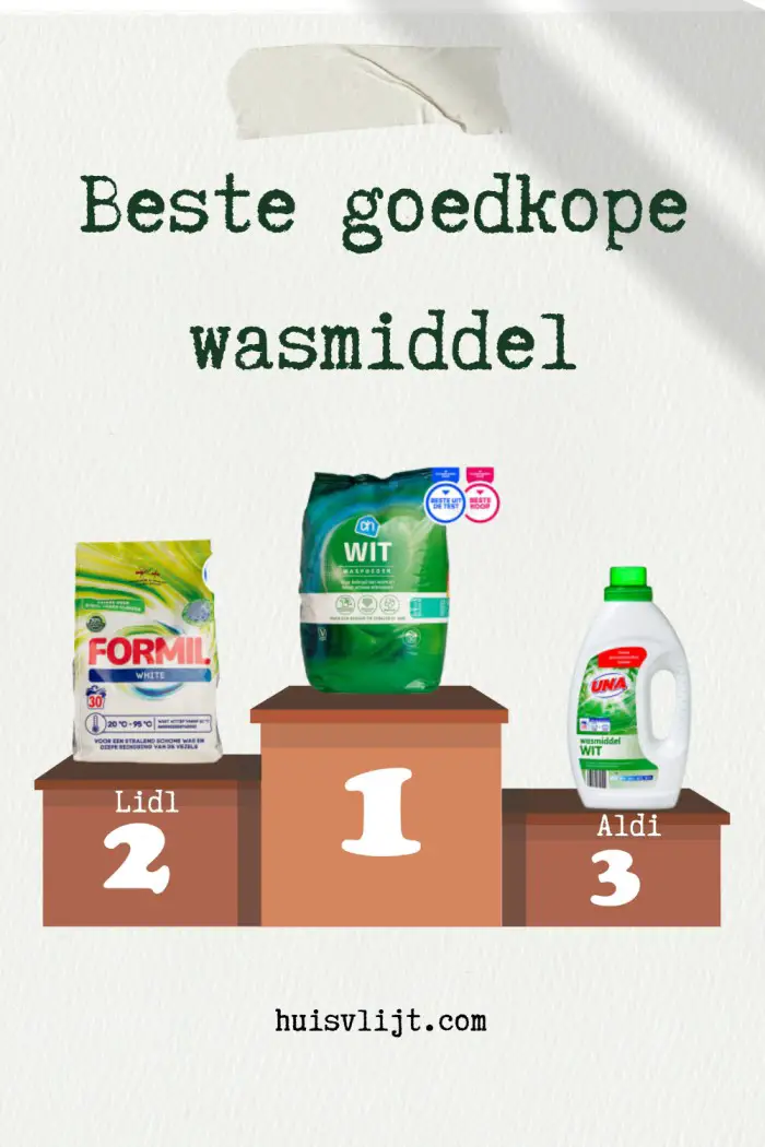 Wasmiddel Aldi, Lidl en Schlecker beste koop