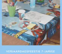 Verjaardagsfeest zevenjarige voor zeven personen