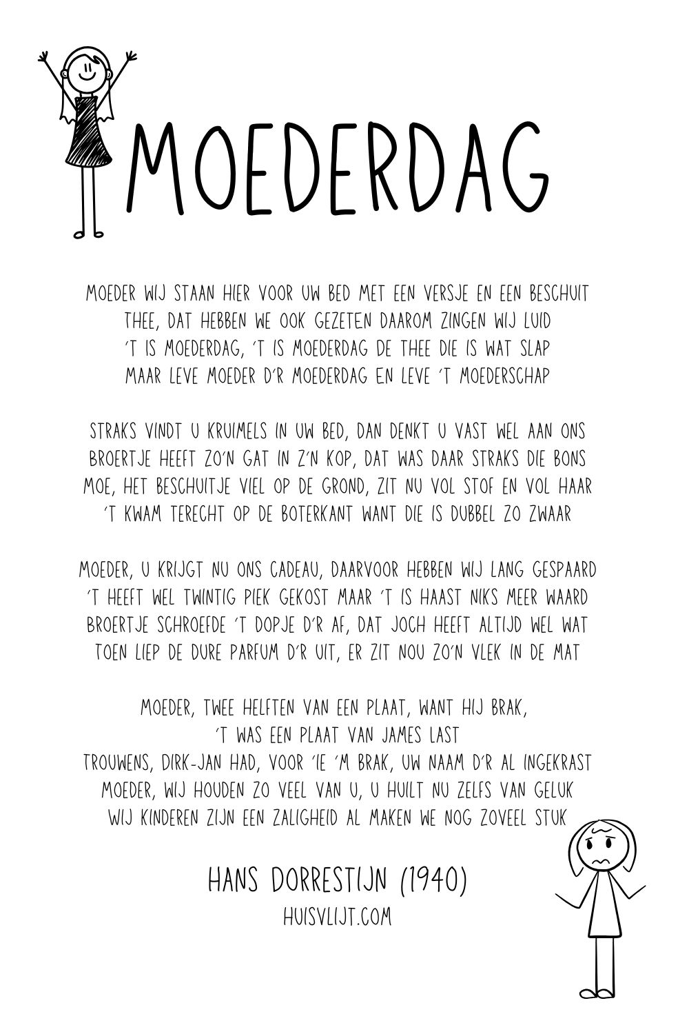 moederdag gedicht van hans dorrestijn