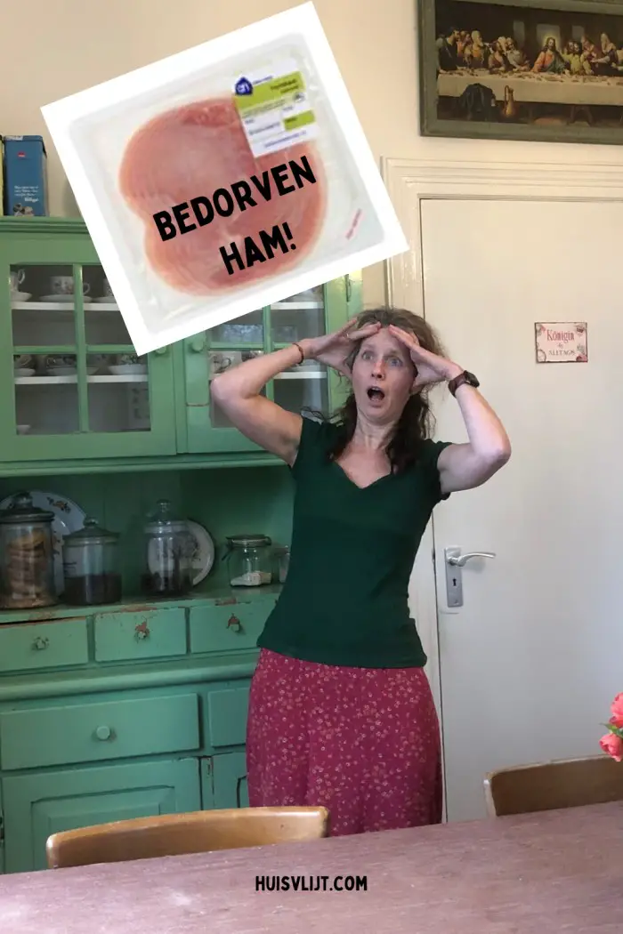 Bedorven achterham bij de Albert Heijn