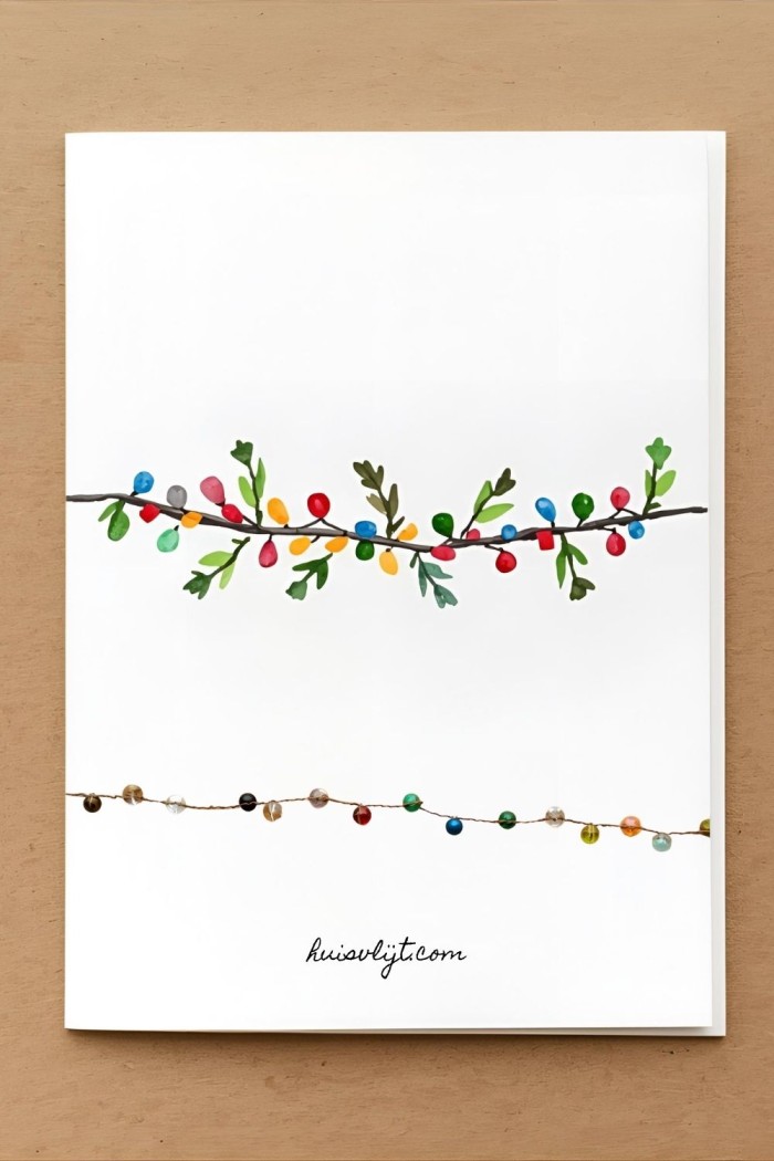 zelfgemaakte kerstkaarten kerst