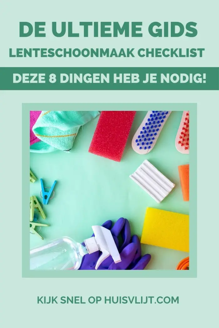 lenteschoonmaak checklist