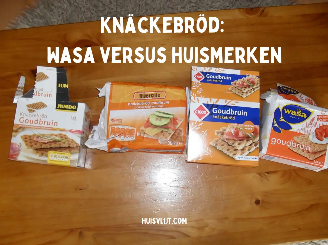 Knäckebröd: Wasa versus huismerken