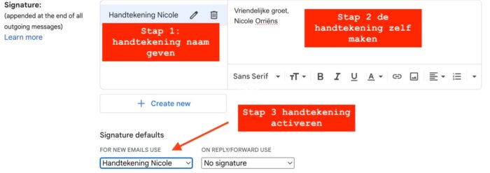 digitale handtekening gmail