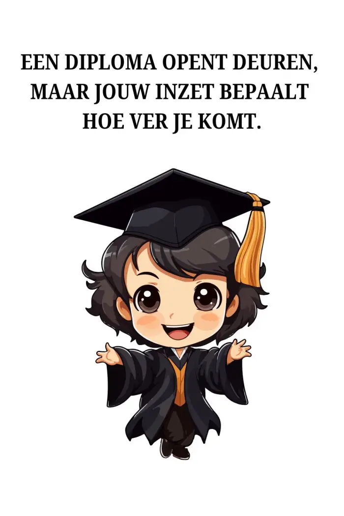 geslaagd diploma quotes