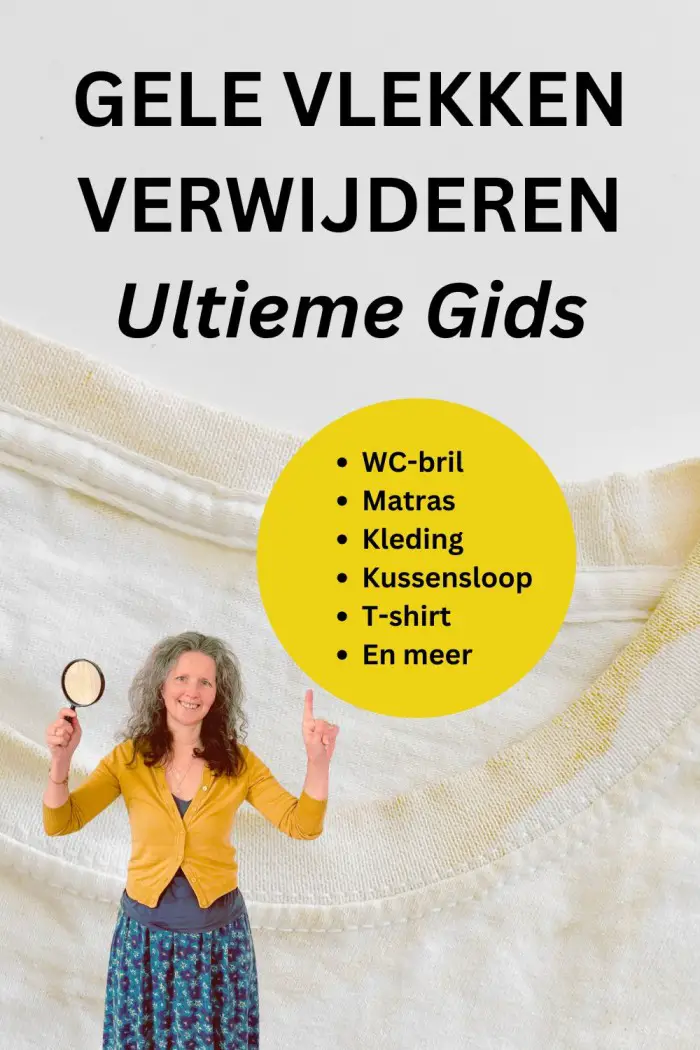 gele vlekken verwijderen