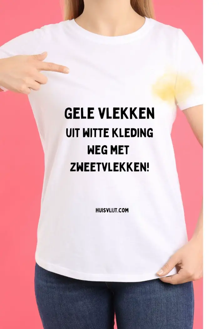gele vlekken uit kleding