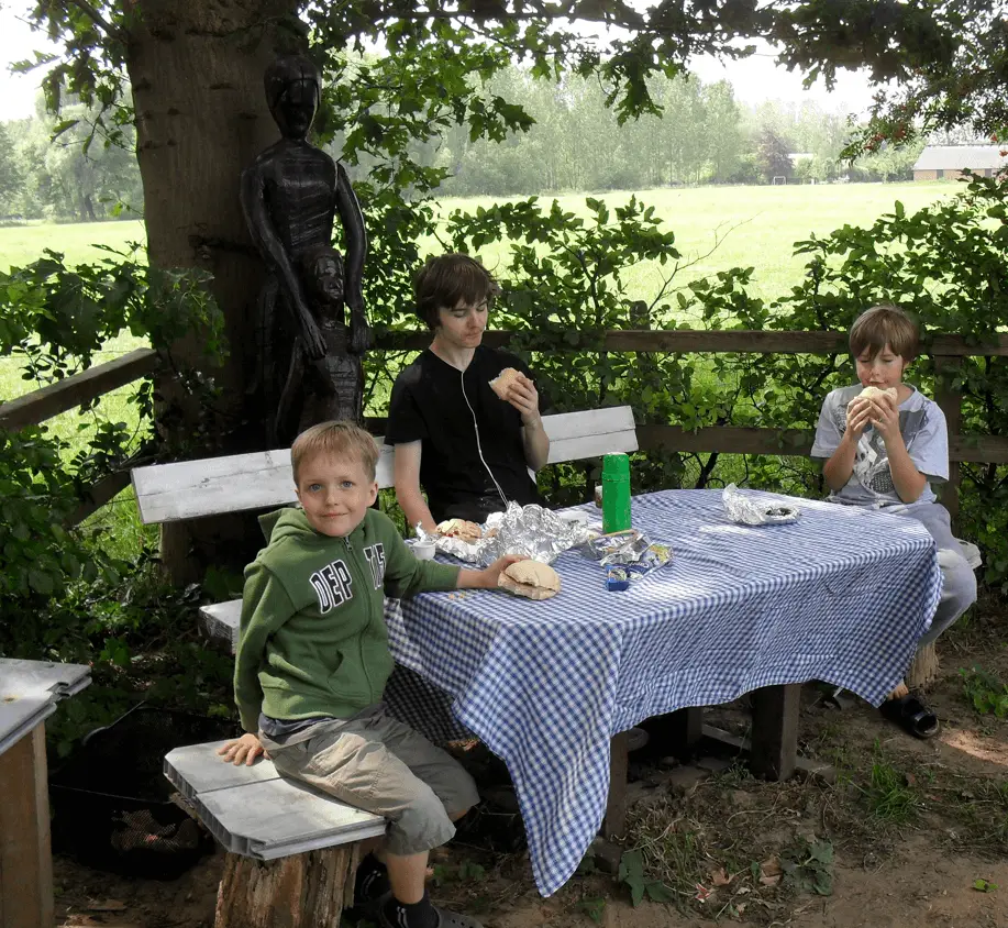 Picknicken met mijn jongens