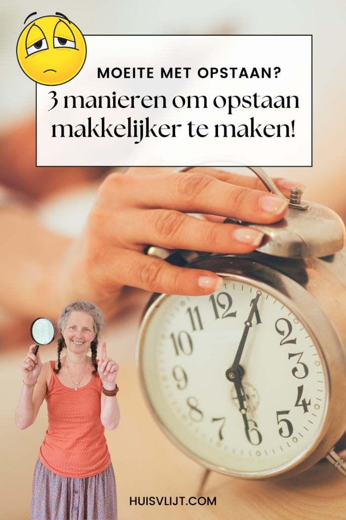 moeite met opstaan