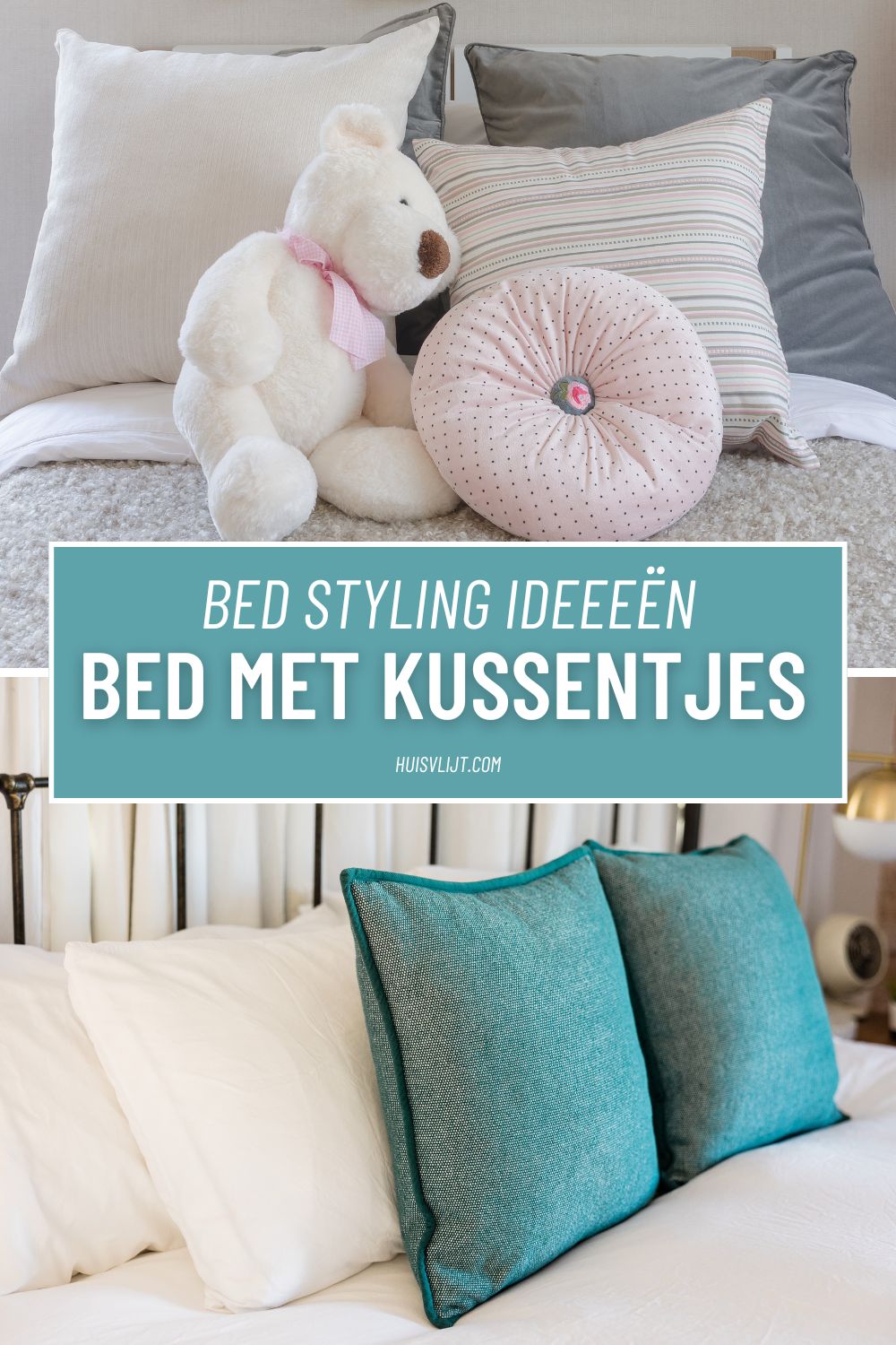 bed met kussentjes