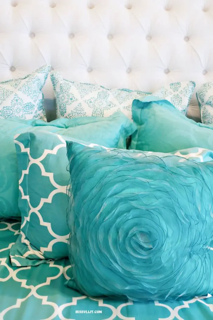 Kussentjes op je bed: bed kussentjes 4 kussentjes voor op bed