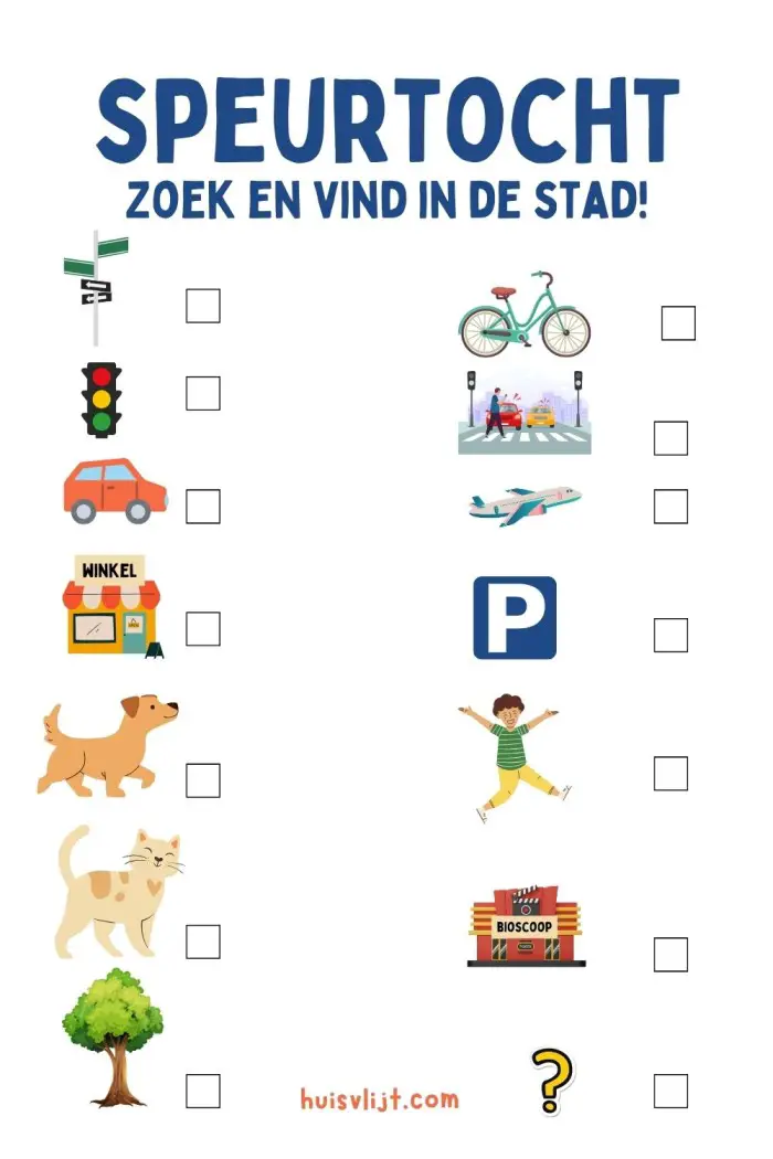 speurtocht stad