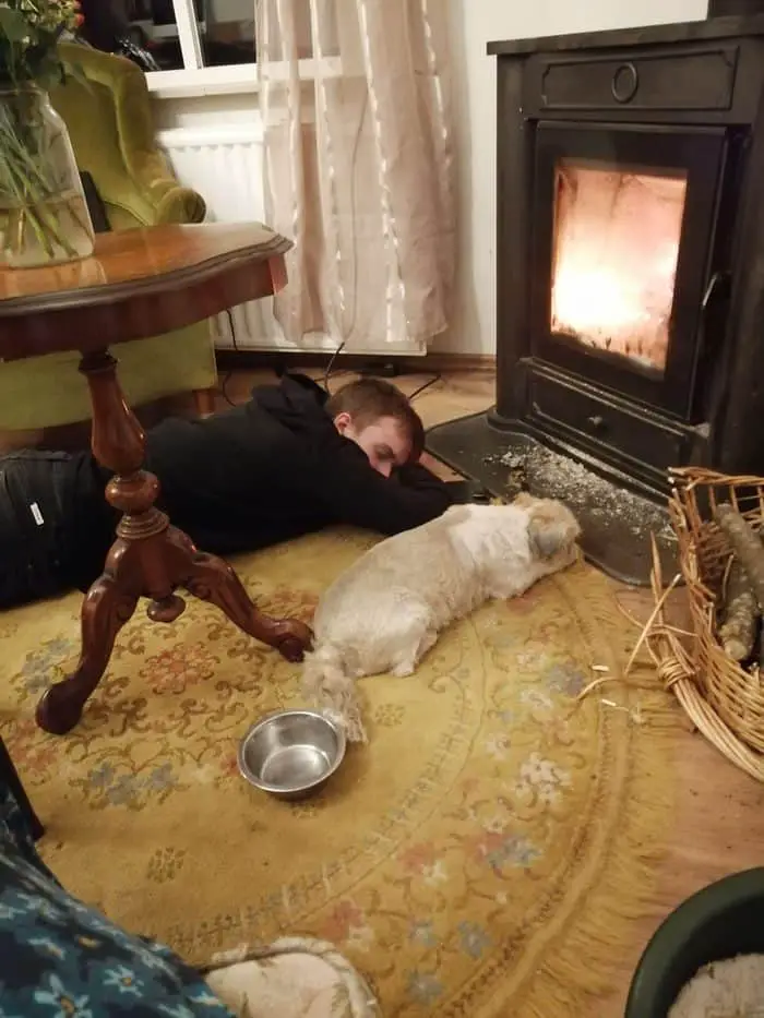 houtkachel woonkamer