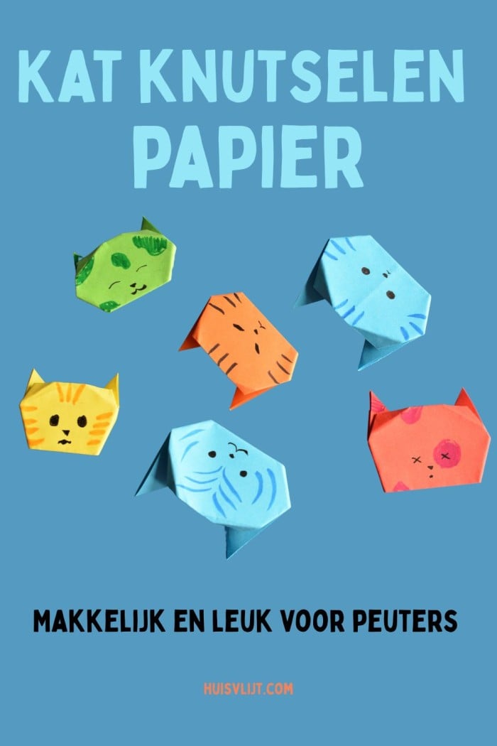 Kat knutselen: Mijn veertienjarige zoon maakt een kat! 5 kat knutselen papier