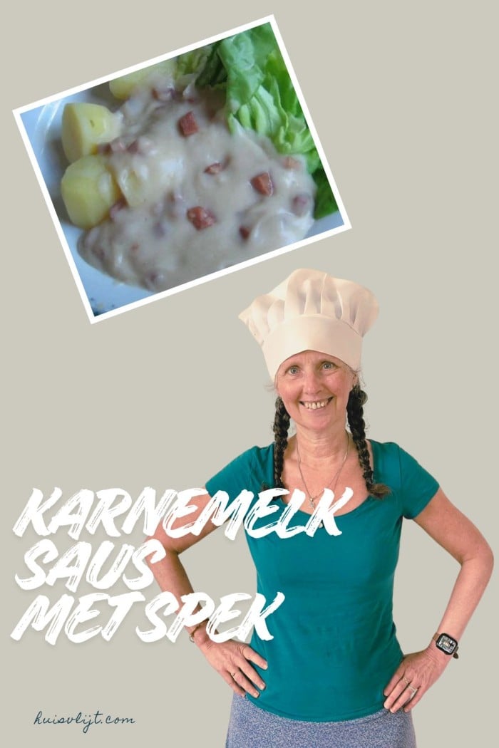 karnemelksaus met spek