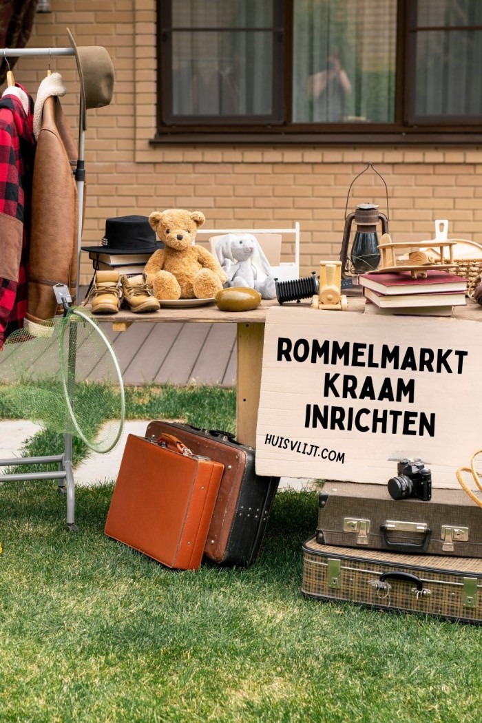 rommelmarkt kraam inrichten