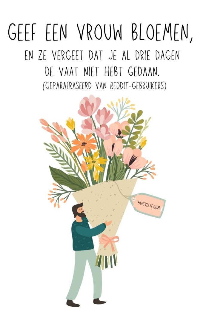 dat verdient een bloemetje tekst