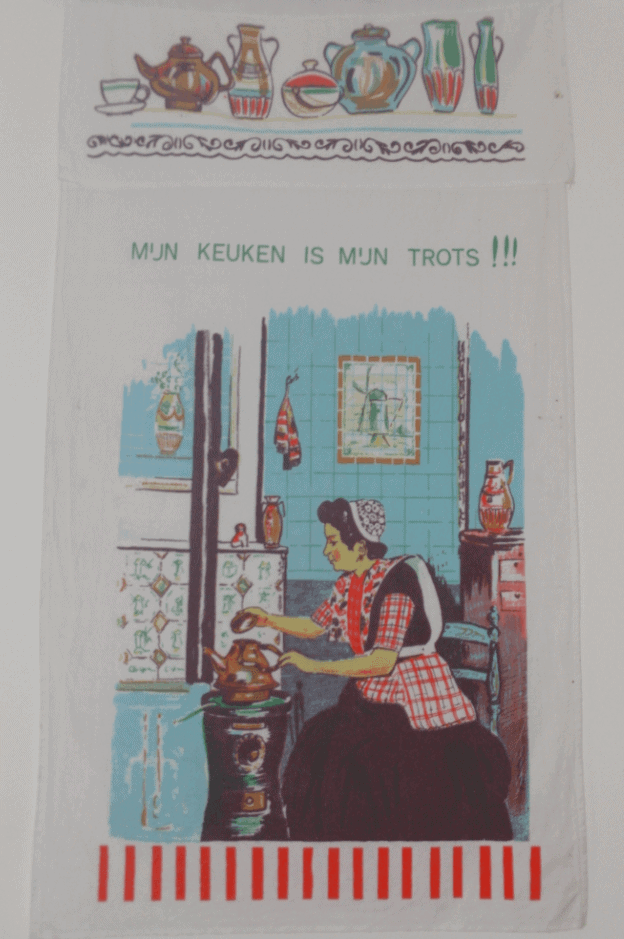 Vintage theedoek 'Mijn keuken is mijn trots'