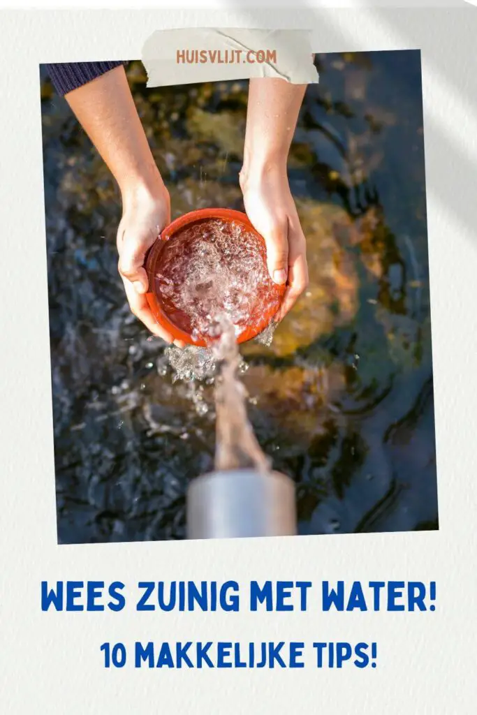 zuinig met water