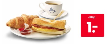 Goedkoop ontbijt bij de Hema voor 1 euro: met een zakje?