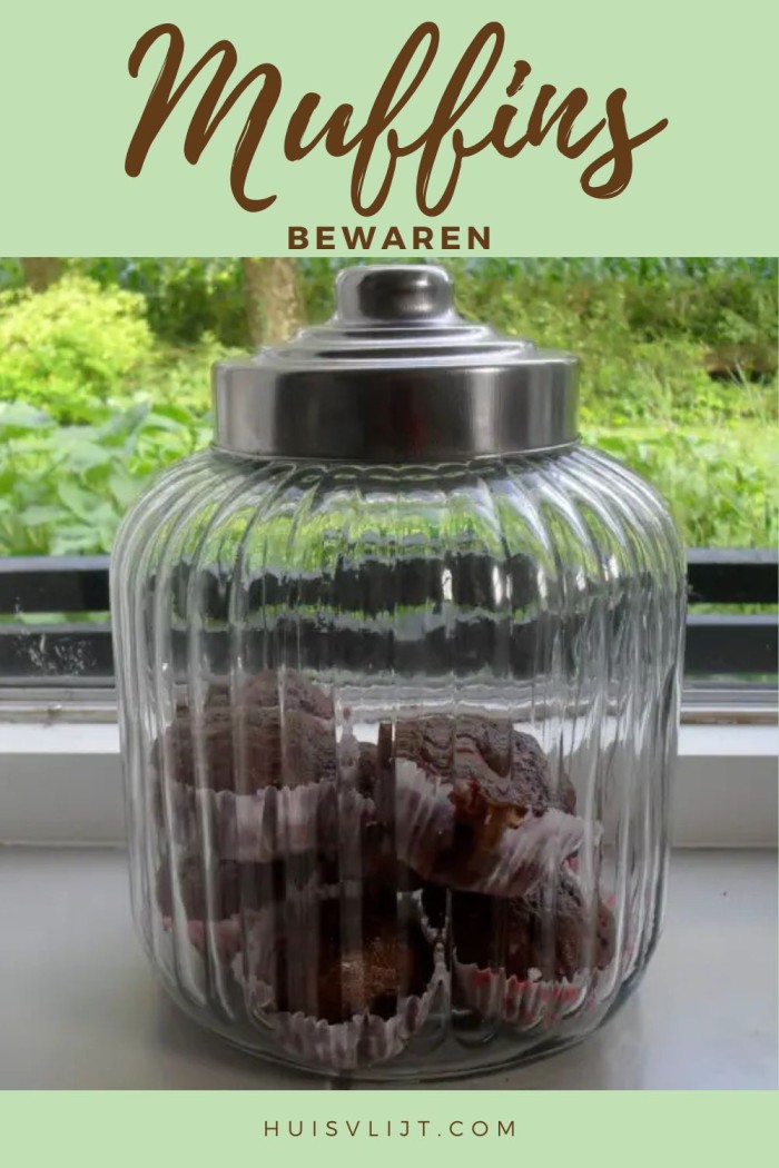 muffins bewaren
