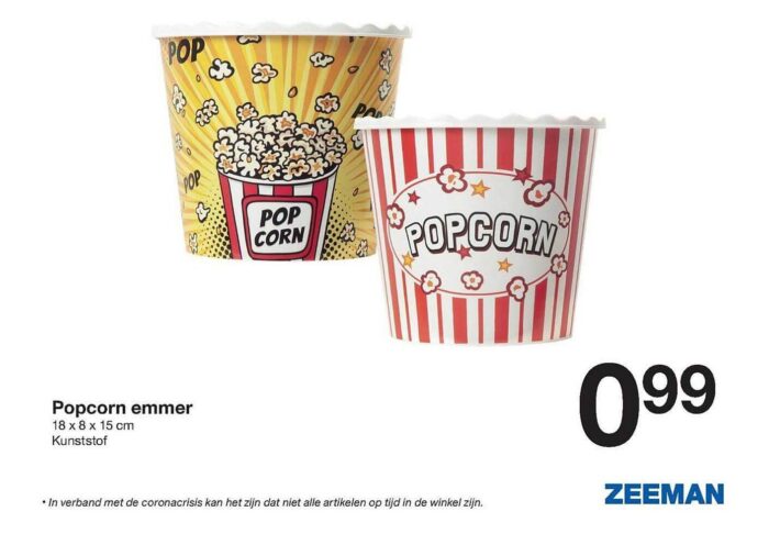 popcorn bakjes zeeman