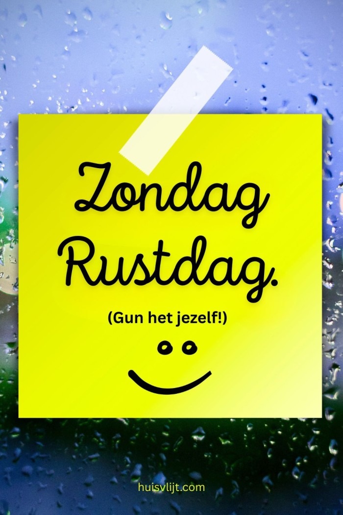 zondag rustdag