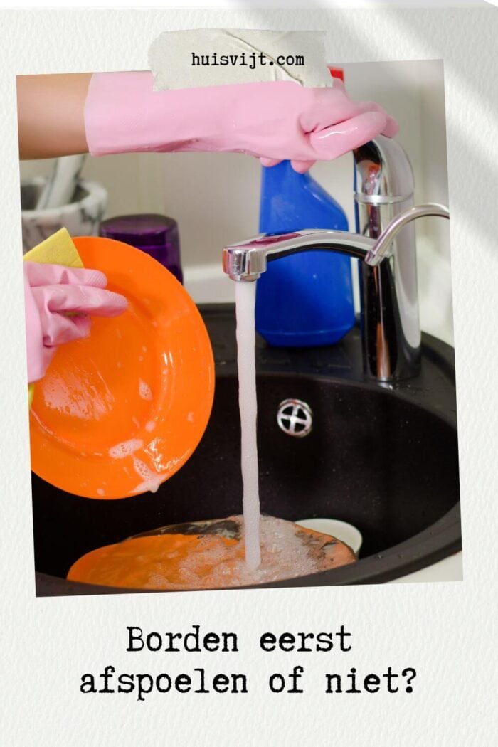 borden afspoelen