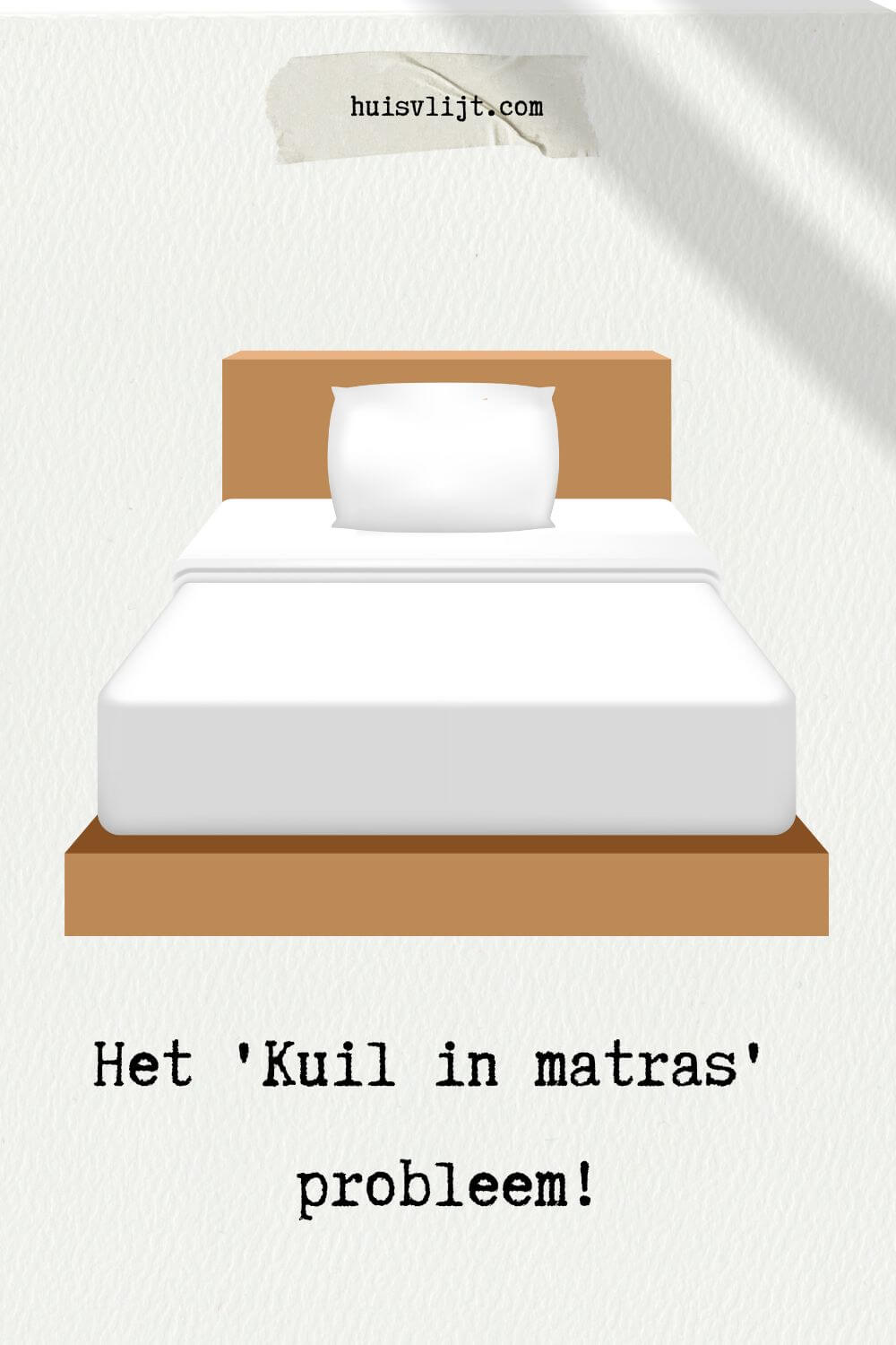 Kuil in matras: nieuwe matras, of alleen een matrastopper?