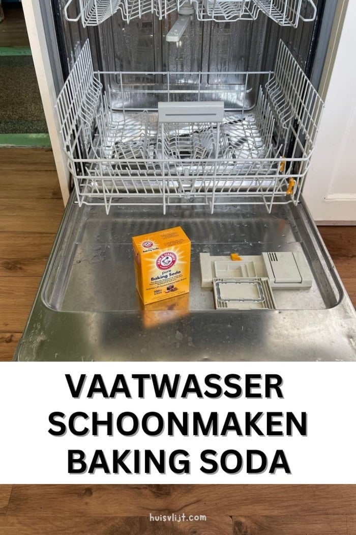 vaatwasser schoonmaken baking soda