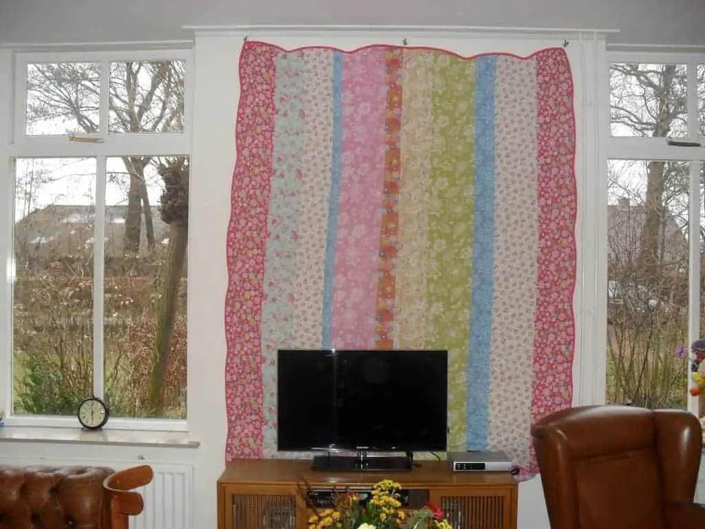 Quilt als wandkleed: niet gelukt : (