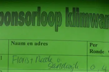 Sponsorloop: Wat  is een reëel bedrag? 40 cent per rondje!