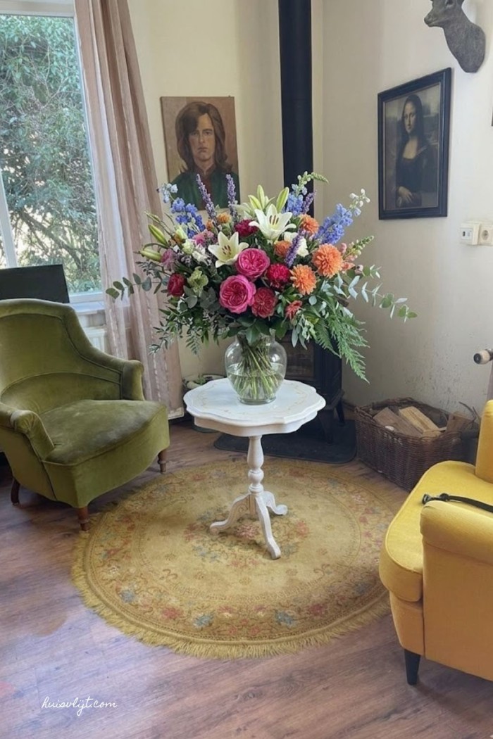 bloemen in huiskamer inspiratie