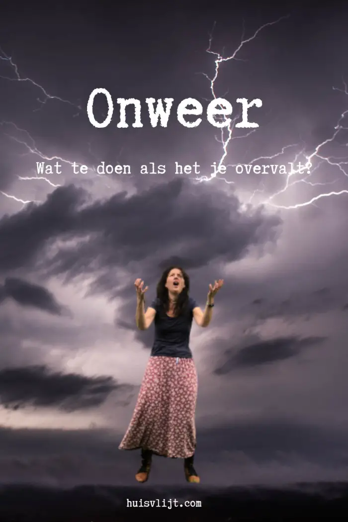 onweer donder en bliksem