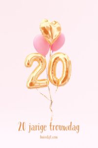 20 jarig huwelijk