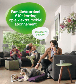 10 euro korting per maand: KPN Familie Voordeel