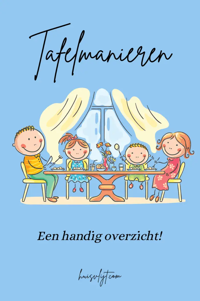 Tafelmanieren en tafelgewoontes: 14 etiquette regels