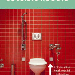 Hoogte toiletpot: de juiste hoogte ligt tussen de 38 en 45 cm
