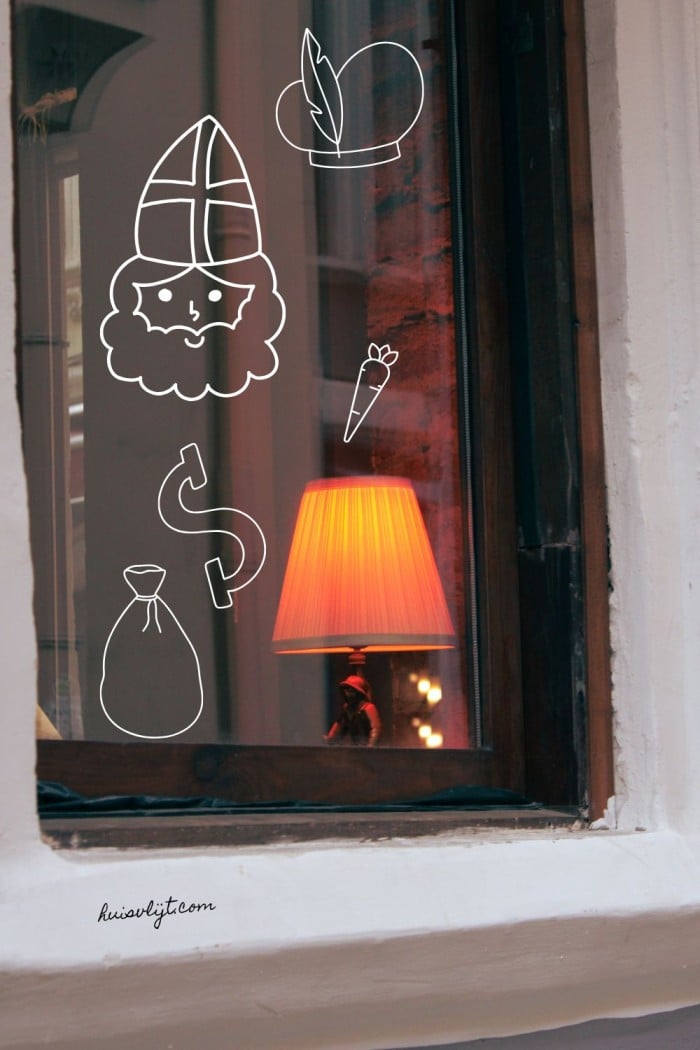 raamtekening sinterklaas