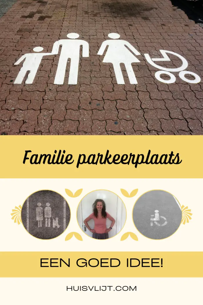 Familie parkeerplaats voor ouders met kinderen