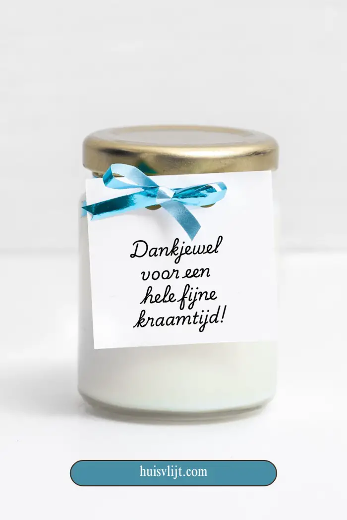 kraamhulp bedankje