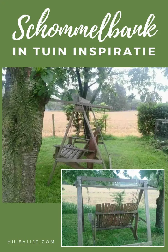 schommelbank in tuin