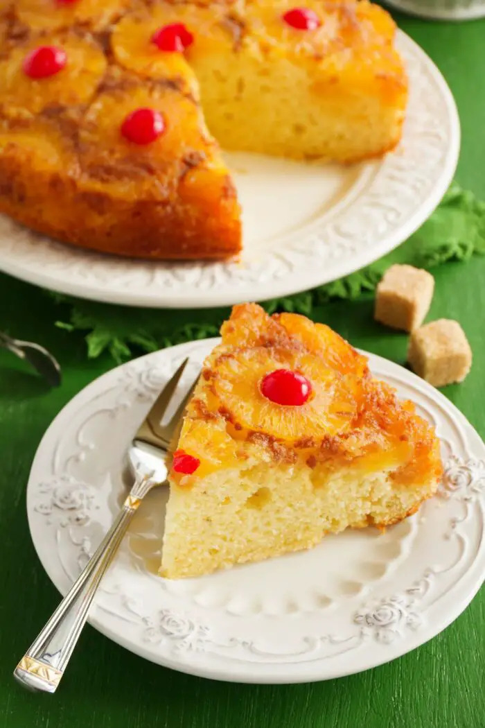 omgekeerde ananas taart