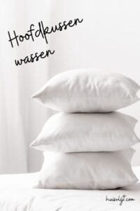 hoofdkussen wassen