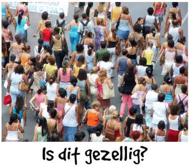 Bestaat 'gezellige drukte'?