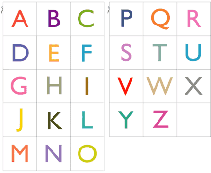 Maak je eigen magneetletters! 4 alfabet letters