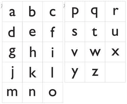 Maak je eigen magneetletters! 3 zwart wit letters