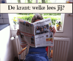 krant lezen